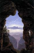 Karl friedrich schinkel The Gate in the Rocks oil painting reproduction
